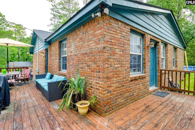 255 Sunnydale Dr, Columbia, SC 29223 - deck featuring an outdoor hangout area