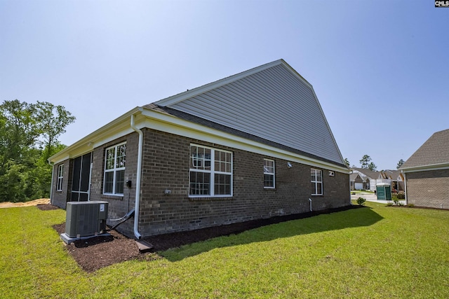 259 Backspin Dr, Elgin, SC 29045 - view of side of property featuring brick siding and a yard