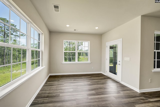 259 Backspin Dr, Elgin, SC 29045 - spare room with recessed lighting and dark wood-style flooring