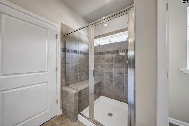 259 Backspin Dr, Elgin, SC 29045 - full bathroom featuring a shower stall and tile patterned floors