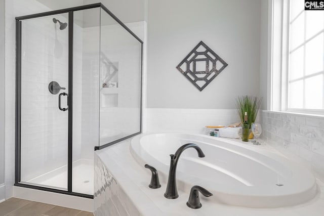 2340 Hadley Xing, Chapin, SC 29036 - bathroom with a garden tub and a shower stall