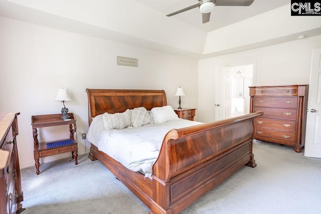 108 Warden Way, Irmo, SC 29063 - bedroom featuring light colored carpet, a ceiling fan, and a raised ceiling