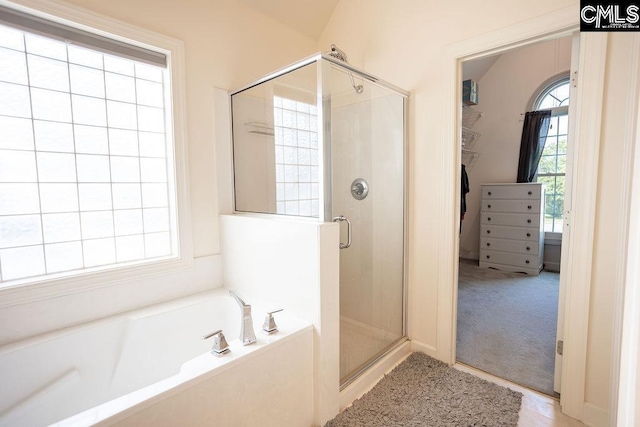 108 Warden Way, Irmo, SC 29063 - bathroom featuring a stall shower and a bath
