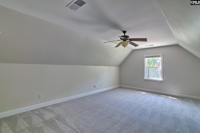 305 W Ashford Way, Irmo, SC 29063 - bonus room with ceiling fan, carpet flooring, and vaulted ceiling