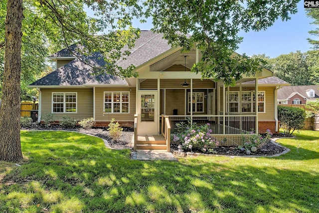 305 W Ashford Way, Irmo, SC 29063 - view of front of home with roof with shingles and a sunroom