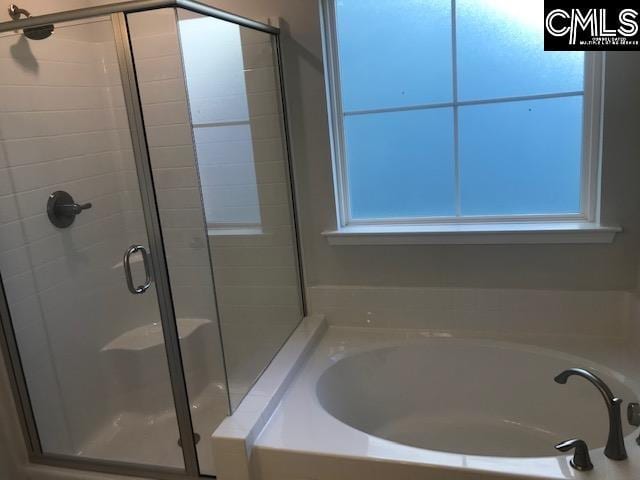 1351 Tamarind Ln, Chapin, SC 29036 - full bathroom featuring a shower stall and a garden tub