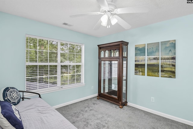 1040 Night Harbor Cir, Chapin, SC 29036 - living area with carpet and ceiling fan