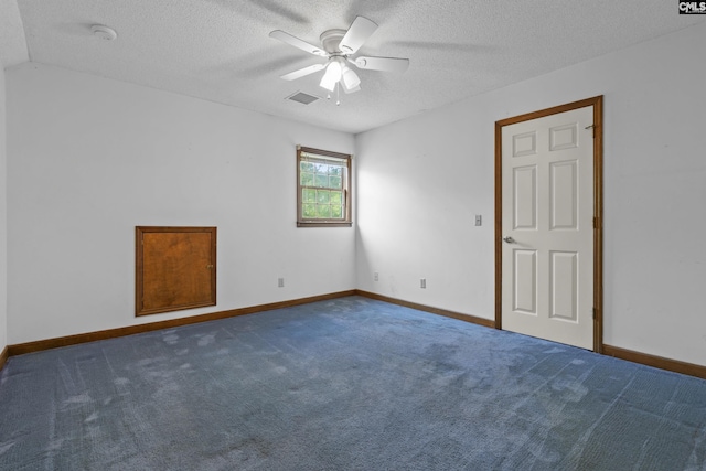 242 Arrow Shores Rd, Chapin, SC 29036 - carpeted spare room featuring ceiling fan, a smoke detector, and a textured ceiling