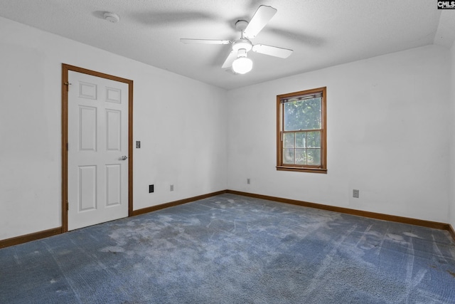 242 Arrow Shores Rd, Chapin, SC 29036 - carpeted spare room featuring a smoke detector, ceiling fan, and a textured ceiling