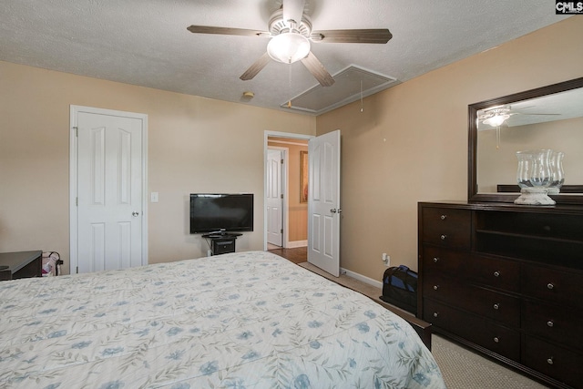 7 Chickasaw Cir, Columbia, SC 29229 - carpeted bedroom with attic access and ceiling fan