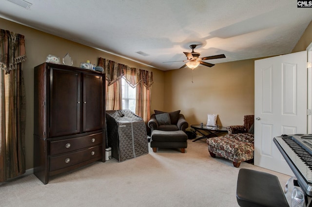 7 Chickasaw Cir, Columbia, SC 29229 - sitting room with a ceiling fan and light carpet