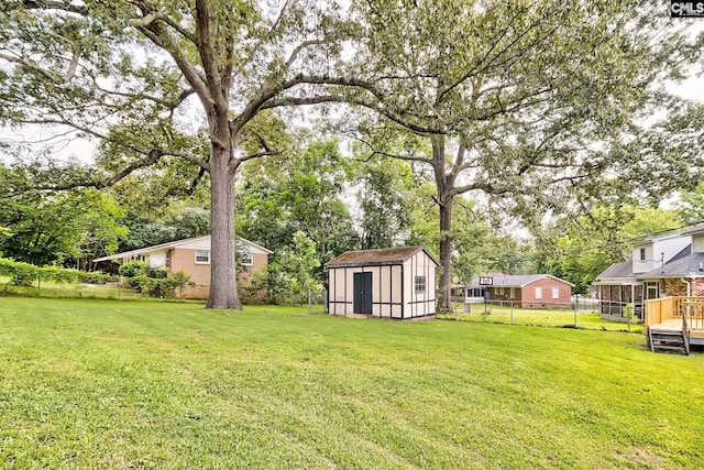 1700 Cermack St, Columbia, SC 29223 - view of yard featuring a storage shed and view of scattered trees