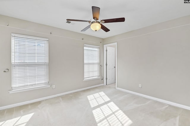 339 Bracken Dr, Lexington, SC 29072 - spare room featuring ceiling fan and light carpet