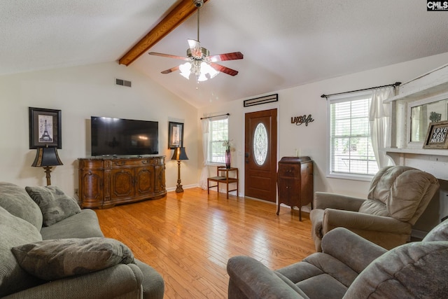 1162 Whippoorwill Rd, Camden, SC 29020 - living room with a ceiling fan and light wood finished floors