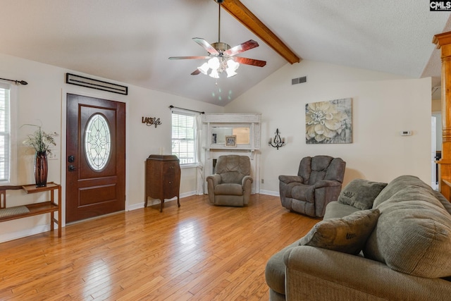 1162 Whippoorwill Rd, Camden, SC 29020 - living area with ceiling fan and light wood-style floors