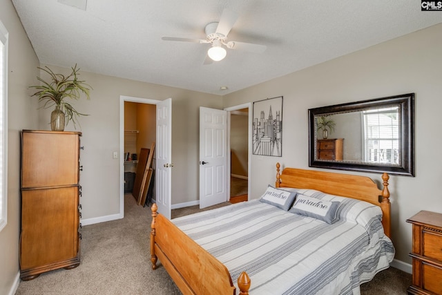 1162 Whippoorwill Rd, Camden, SC 29020 - bedroom featuring carpet flooring, a walk in closet, and ceiling fan
