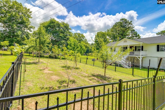 1162 Whippoorwill Rd, Camden, SC 29020 - fenced backyard with view of wooded area