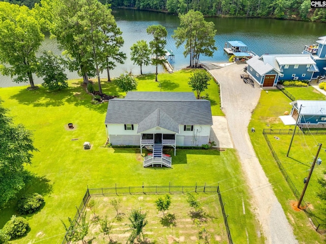 1162 Whippoorwill Rd, Camden, SC 29020 - view from above of property with a large body of water