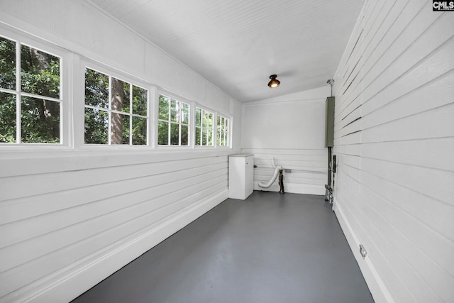 2625 Harrison Rd, Columbia, SC 29204 - unfurnished sunroom featuring vaulted ceiling