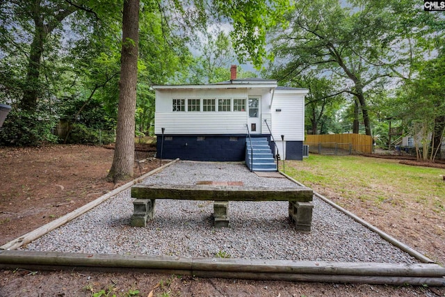 2625 Harrison Rd, Columbia, SC 29204 - back of house featuring a chimney and crawl space