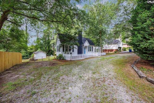 2625 Harrison Rd, Columbia, SC 29204 - rear view of property featuring a chimney