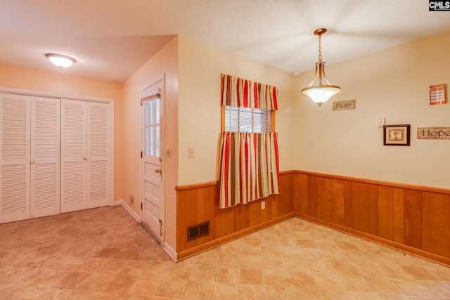 109 Garden Springs Rd, Columbia, SC 29209 - corridor with a wainscoted wall and wooden walls