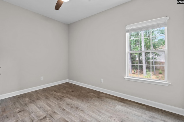 2 Alverston Ct, Irmo, SC 29063 - spare room featuring ceiling fan and wood finished floors