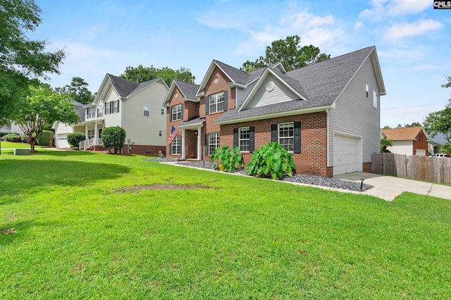 2 Alverston Ct, Irmo, SC 29063 - view of front facade with brick siding, concrete driveway, and roof with shingles