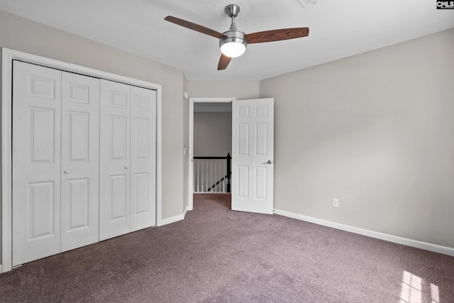 2 Alverston Ct, Irmo, SC 29063 - unfurnished bedroom featuring carpet flooring, a closet, and ceiling fan
