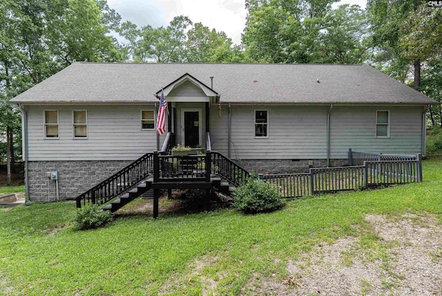 1326 Cedar Cove Rd, Camden, SC 29020 - ranch-style house with roof with shingles and stairway