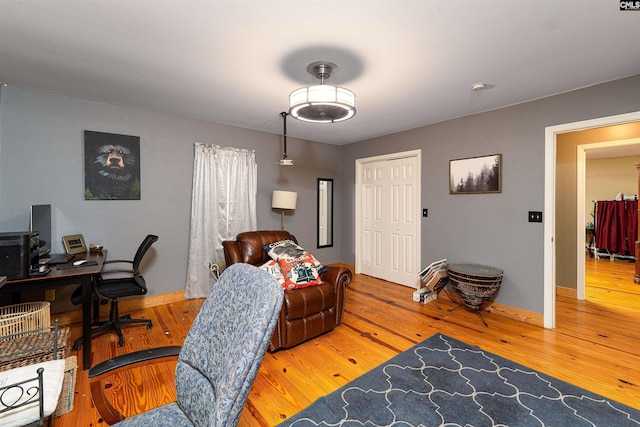 1326 Cedar Cove Rd, Camden, SC 29020 - home office with wood finished floors and baseboards