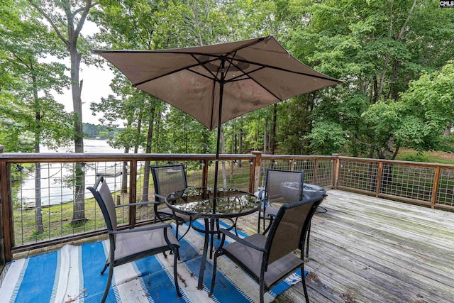1326 Cedar Cove Rd, Camden, SC 29020 - deck featuring outdoor dining space