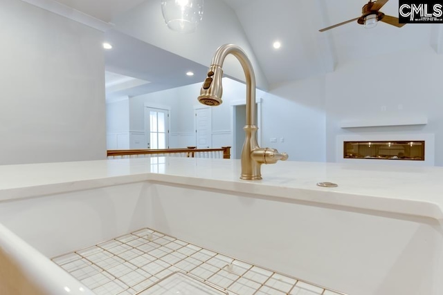 196 Osprey Pointe Ln, Prosperity, SC 29127 - detailed view of recessed lighting and a ceiling fan