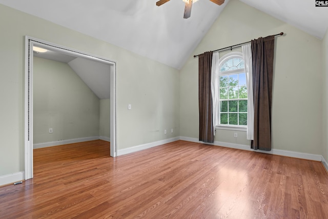 5 Shaftesbury Ln, Columbia, SC 29209 - bonus room featuring a ceiling fan, lofted ceiling, and light wood-style floors