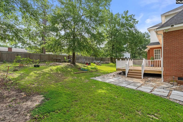5 Shaftesbury Ln, Columbia, SC 29209 - fenced backyard with a deck