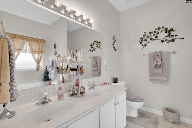 201 Summit Ridge Cir, Columbia, SC 29229 - bathroom featuring double vanity and tile patterned floors