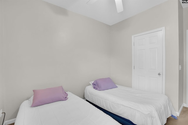 201 Summit Ridge Cir, Columbia, SC 29229 - carpeted bedroom featuring baseboards and a ceiling fan