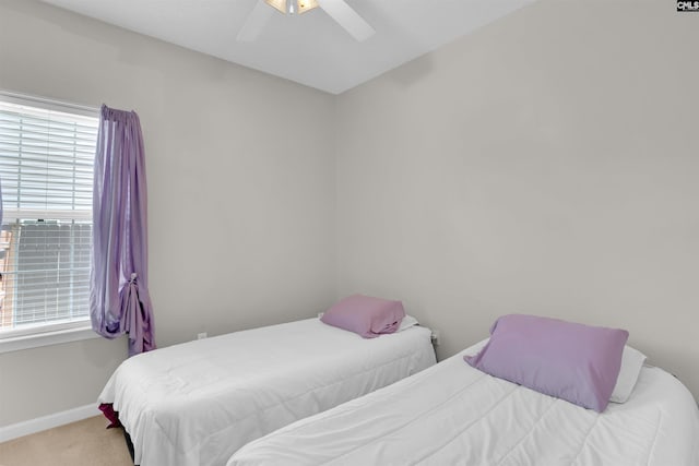 201 Summit Ridge Cir, Columbia, SC 29229 - carpeted bedroom with baseboards and a ceiling fan