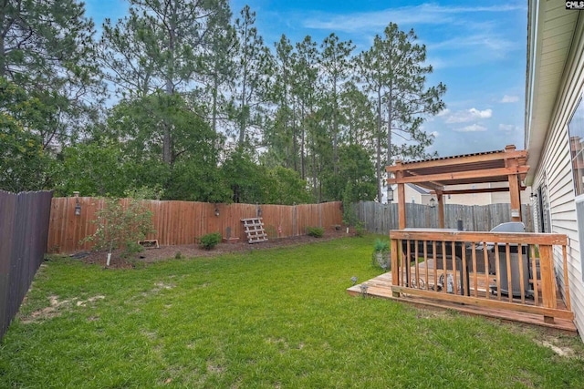 201 Summit Ridge Cir, Columbia, SC 29229 - fenced backyard featuring a deck