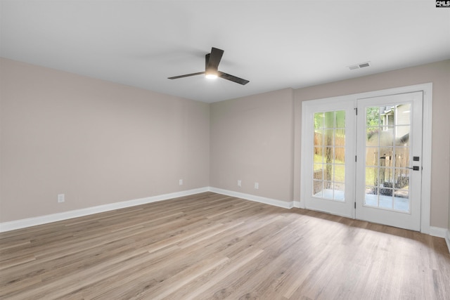 232 Burbank St, Columbia, SC 29210 - spare room featuring light wood-style floors and ceiling fan