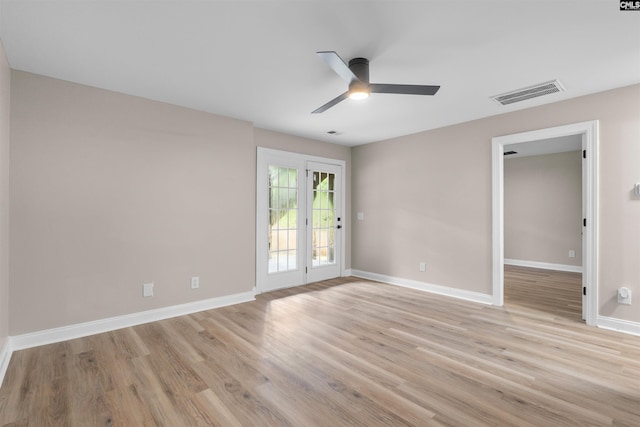 232 Burbank St, Columbia, SC 29210 - spare room with a ceiling fan and light wood-style flooring