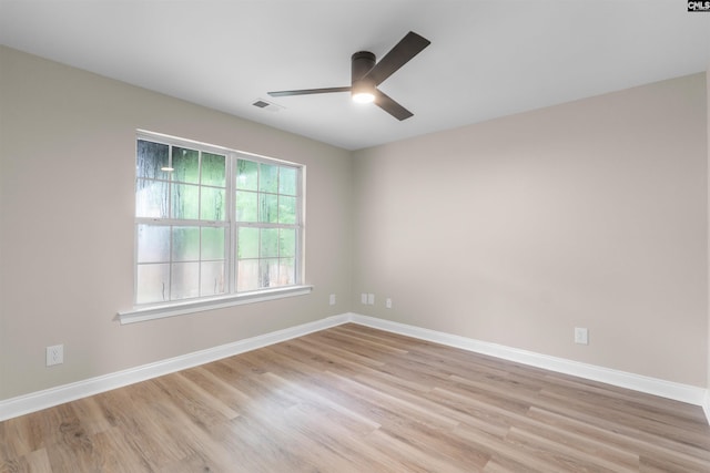 232 Burbank St, Columbia, SC 29210 - spare room featuring a ceiling fan and light wood finished floors