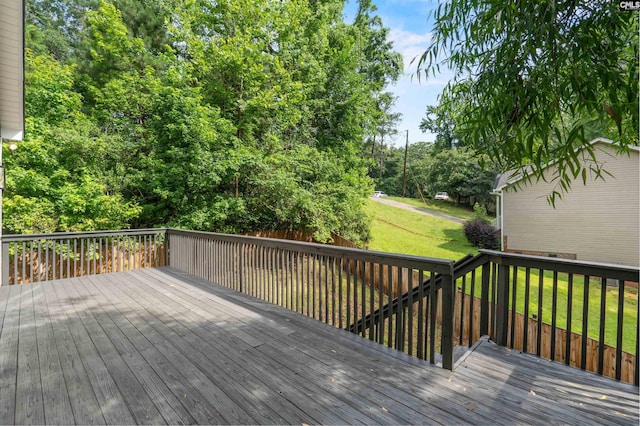232 Burbank St, Columbia, SC 29210 - wooden terrace featuring a lawn