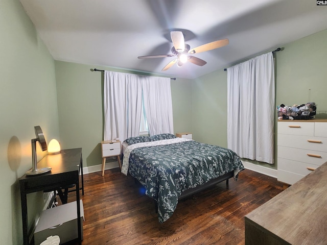334 Gaffney St, West Columbia, SC 29169 - bedroom with dark wood-style flooring and a ceiling fan
