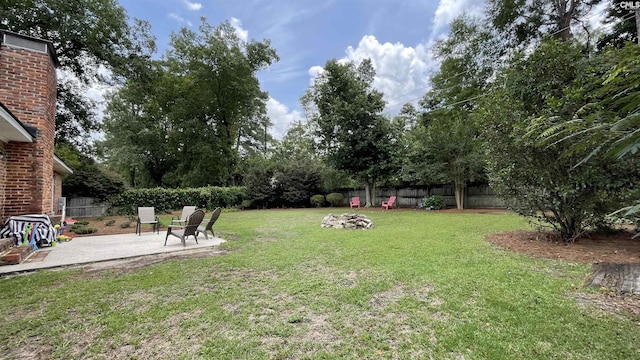 6965 Shelley Rd, Columbia, SC 29209 - fenced backyard featuring a patio