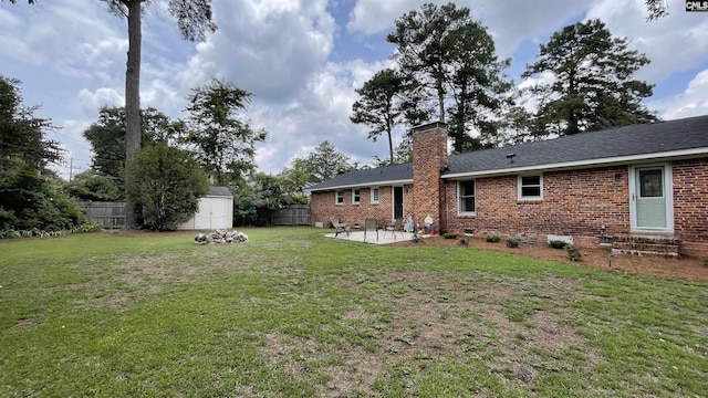 6965 Shelley Rd, Columbia, SC 29209 - view of yard with a patio area and a shed