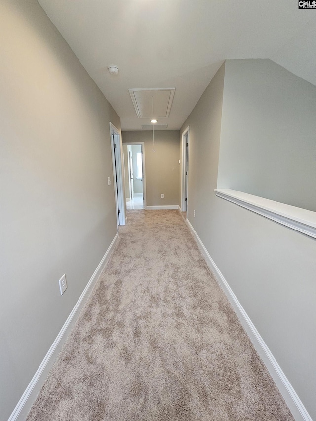 2101 Durham Dr, West Columbia, SC 29170 - corridor featuring attic access and carpet
