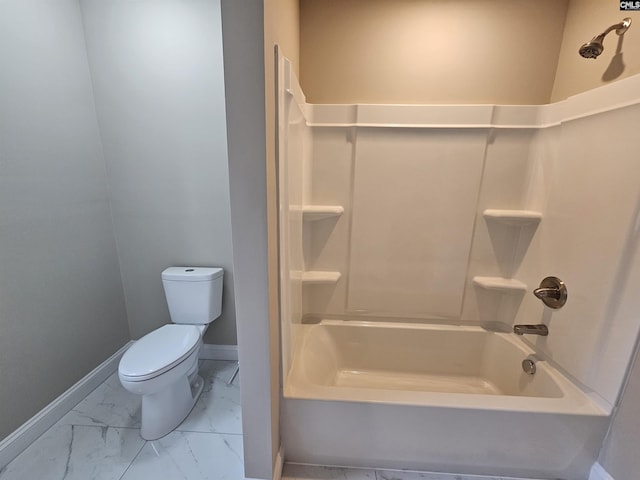 2101 Durham Dr, West Columbia, SC 29170 - bathroom featuring marble look tiles and shower / bath combination