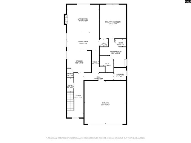 2101 Durham Dr, West Columbia, SC 29170 - view of home floor plan