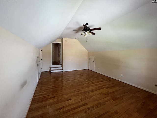 218 Scarborough Way, Lexington, SC 29072 - additional living space with wood finished floors, ceiling fan, and lofted ceiling